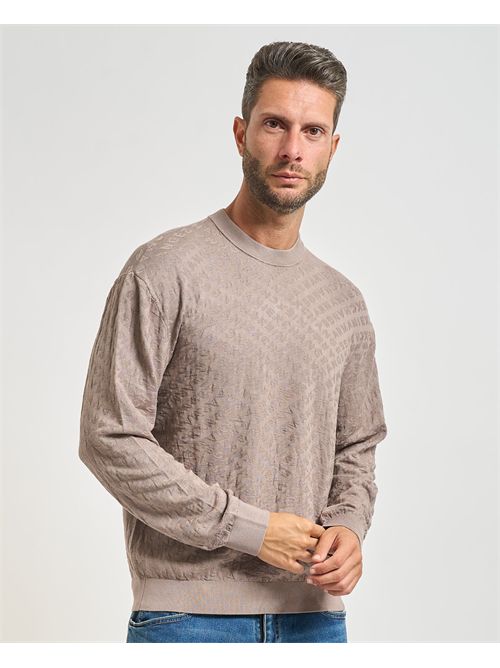 Men's Armani Exchange sweater in viscose blend ARMANI EXCHANGE | XM001316-AF10454U6107